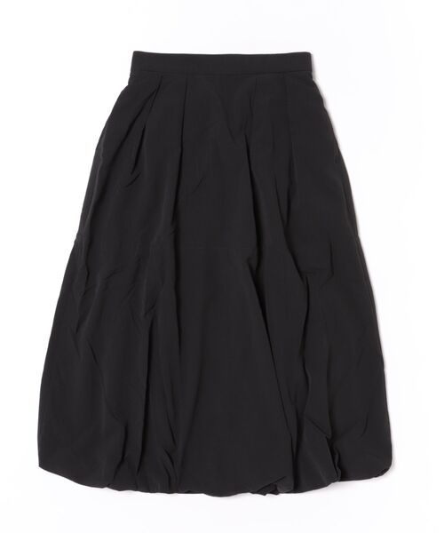 BELLUNA PLUS(ベルーナ)の「しぼ感素材バルーンスカート(スカート・レディース・ブラック/チャコール・X-LARGE/LARGE/SMALL/MEDIUM)」の2枚目の写真