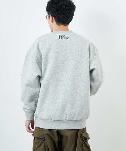 Marmot/マーモット] 別注 ブランド刺繍ロゴ クルーネックスウェット