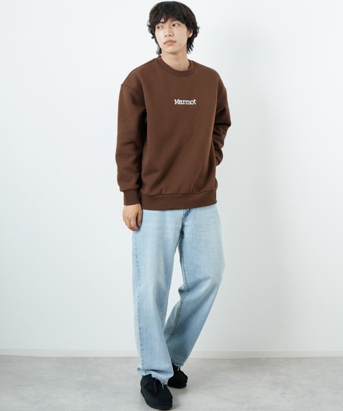 MARMOT（マーモット）の「[Marmot/マーモット] 別注 ブランド刺繍ロゴ クルーネックスウェット（スウェット・レディース・グレー/ブラウン・XL/L/M/S）」の14枚目の写真