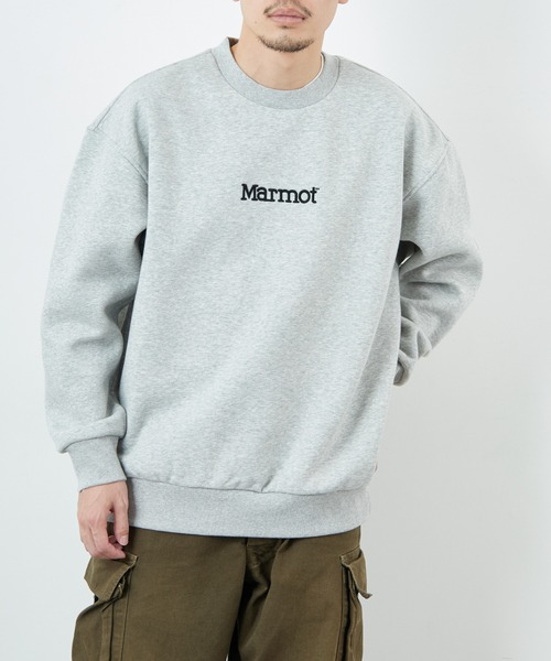 【新品未使用‼︎】 io着用 marmot スウェット　ブルゾン　L グレー 新品未使用‼︎】 io着用 marmot スウェット ブルゾン L グレー Marmot