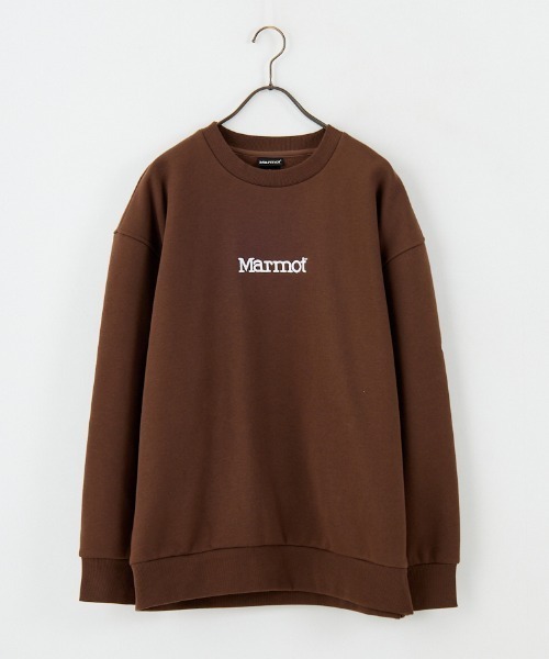 Marmot/マーモット] 別注 ブランド刺繍ロゴ クルーネックスウェット