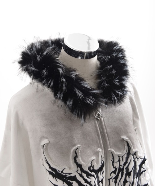 REFLEM ダメージニットファーパーカー REFLEM（レフレム）の「『REFLEM