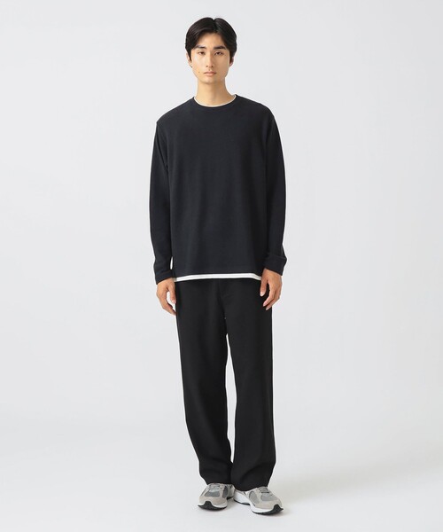 BEAMS HEART（ビームスハート）の「【2色展開】ポリメランジ ツイル ワイドパンツ（その他パンツ・メンズ・ネイビー/ブラック・XL/L/M/S）」の10枚目の写真