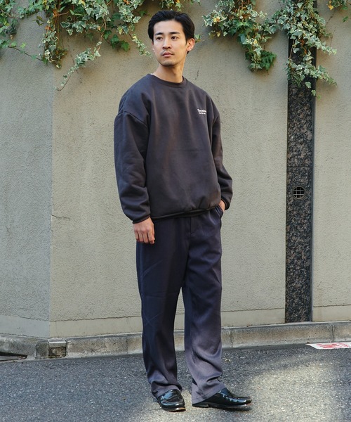 BEAMS HEART（ビームスハート）の「【2色展開】ポリメランジ ツイル ワイドパンツ（その他パンツ・メンズ・ネイビー/ブラック・XL/L/M/S）」の3枚目の写真