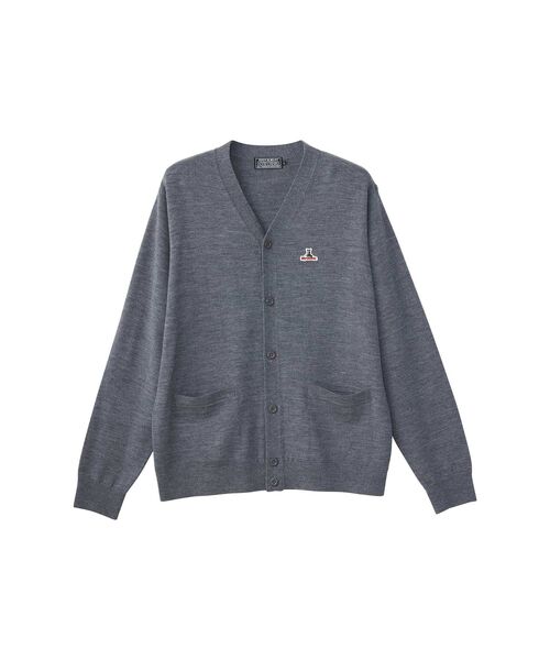 HYSTERIC GLAMOUR（ヒステリックグラマー）の「SPEAK NO EVILワッペン カーディガン（カーディガン/ボレロ・メンズ・トップグレー/ブルー/ブラック・SMALL/MEDIUM/LARGE/X-LARGE）」の3枚目の写真