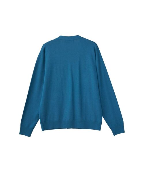 HYSTERIC GLAMOUR（ヒステリックグラマー）の「SPEAK NO EVILワッペン カーディガン（カーディガン/ボレロ・メンズ・トップグレー/ブルー/ブラック・SMALL/MEDIUM/LARGE/X-LARGE）」の4枚目の写真