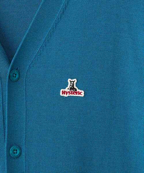 HYSTERIC GLAMOUR（ヒステリックグラマー）の「SPEAK NO EVILワッペン カーディガン（カーディガン/ボレロ・メンズ・トップグレー/ブルー/ブラック・SMALL/MEDIUM/LARGE/X-LARGE）」の5枚目の写真