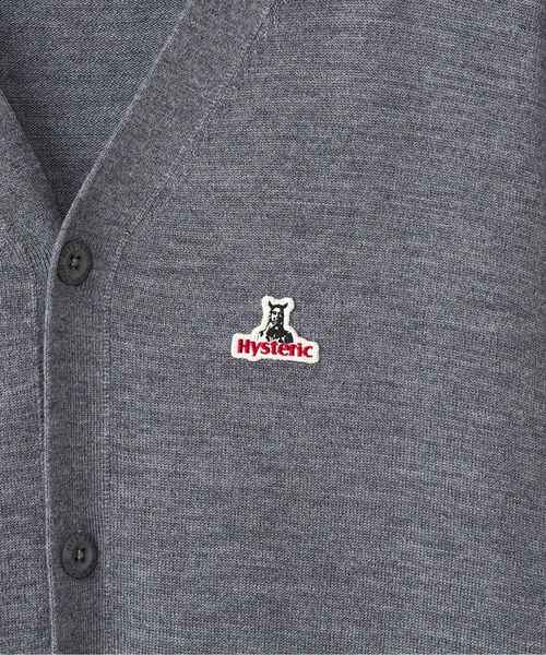 HYSTERIC GLAMOUR（ヒステリックグラマー）の「SPEAK NO EVILワッペン カーディガン（カーディガン/ボレロ・メンズ・トップグレー/ブルー/ブラック・SMALL/MEDIUM/LARGE/X-LARGE）」の7枚目の写真