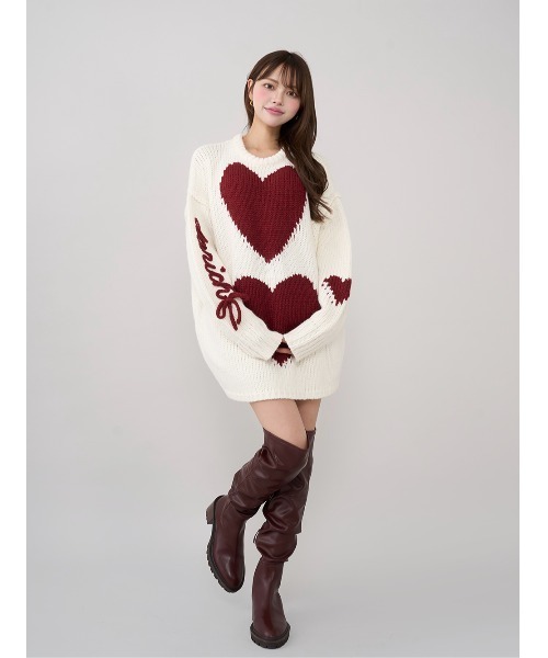 新品Darich ダーリッチ ハートロゴローゲージニットチュニック ハートロゴローゲージニットチュニック（ニット/セーター
