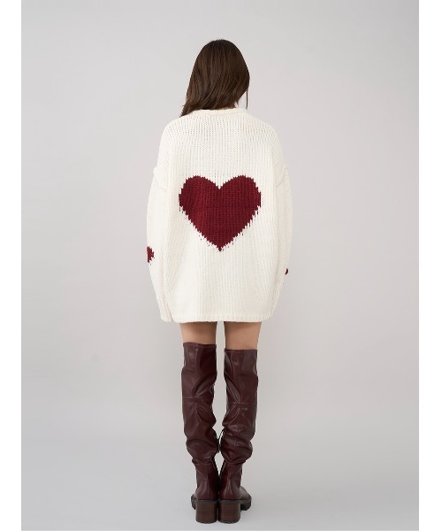 新品Darich ダーリッチ ハートロゴローゲージニットチュニック ダーリッチ Darich ハートロゴローゲージニットチュニック