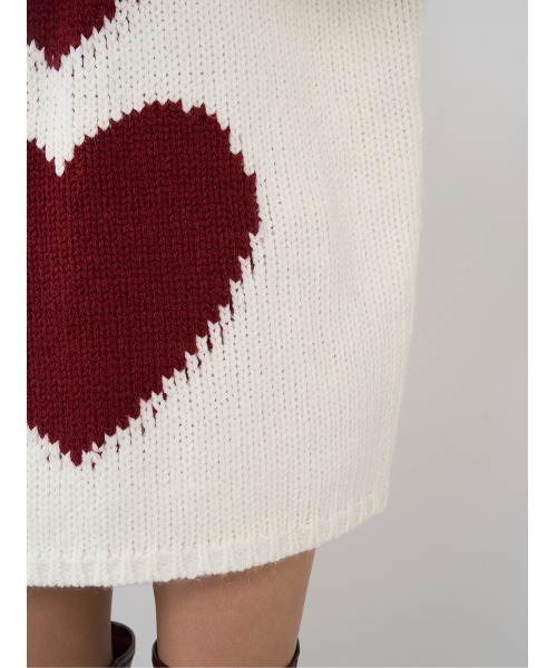 Darich（ダーリッチ）の「ハートロゴローゲージニットチュニック（ニット/セーター・レディース・ブラウン/アイボリー/グレー・FREE）」の21枚目の写真