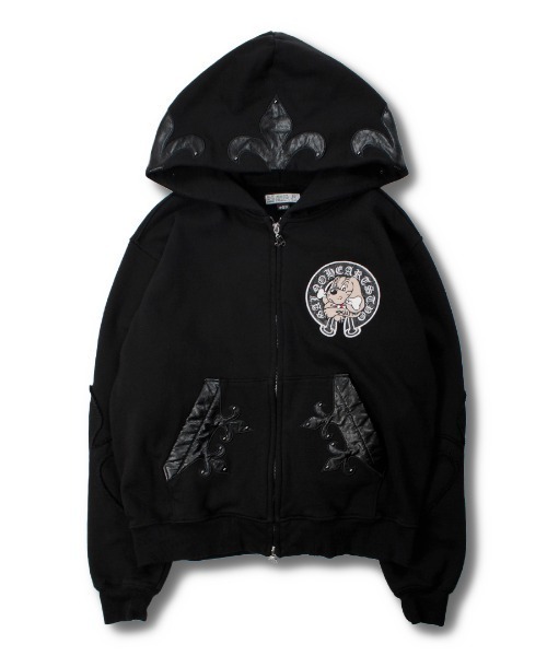 セール】GALFY（ガルフィー）百合の紋紋スウェットジップパーカー