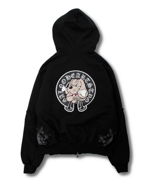 セール】GALFY（ガルフィー）百合の紋紋スウェットジップパーカー