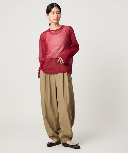 CITEN（シテン）の「＜CITEN＞ナイロンジョガーパンツ（その他パンツ・レディース・ベージュ/ブラック・S/M）」の4枚目の写真