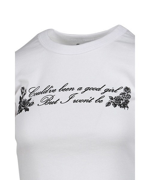 NUBIAN(ヌビアン)の「SUNNI CROP T-SHIRTS(Tシャツ/カットソー・レディース・ホワイト・SMALL)」の3枚目の写真