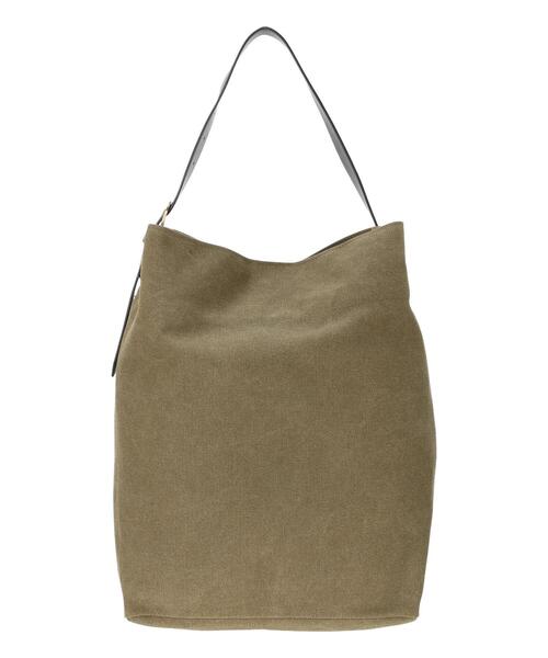 Lugnoncure（ルノンキュール）の「キャンバスショルダートートバッグ《2025autumn catalog item》（ハンドバッグ・レディース・カーキ/オフホワイト/ブラック・F）」の10枚目の写真