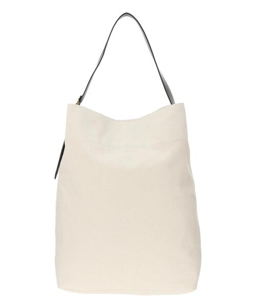 Lugnoncure（ルノンキュール）の「キャンバスショルダートートバッグ《2025autumn catalog item》（ハンドバッグ・レディース・カーキ/オフホワイト/ブラック・F）」の8枚目の写真
