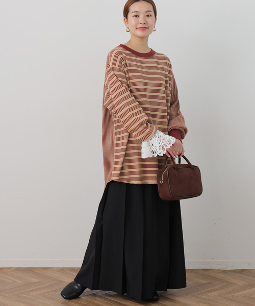 MILLER(ミラー)の「【MILLER/ミラー】 Waffleプルオーバー(Tシャツ/カットソー・レディース・ブラウン/グリーン/ボルドー・FREE)」の10枚目の写真