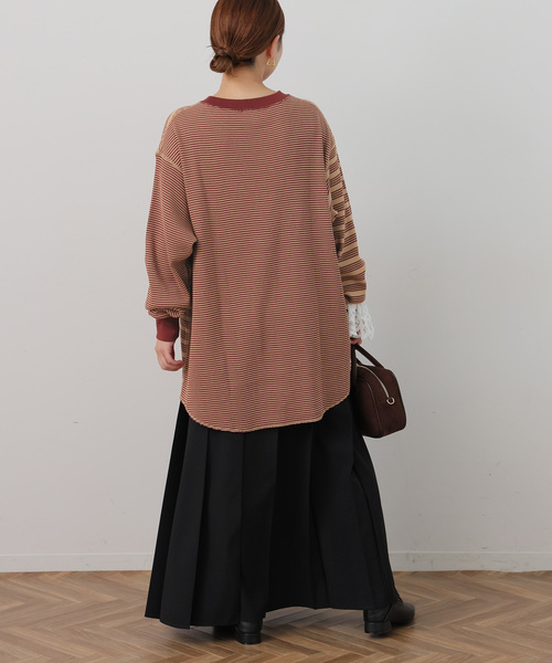 MILLER(ミラー)の「【MILLER/ミラー】 Waffleプルオーバー(Tシャツ/カットソー・レディース・ブラウン/グリーン/ボルドー・FREE)」の11枚目の写真