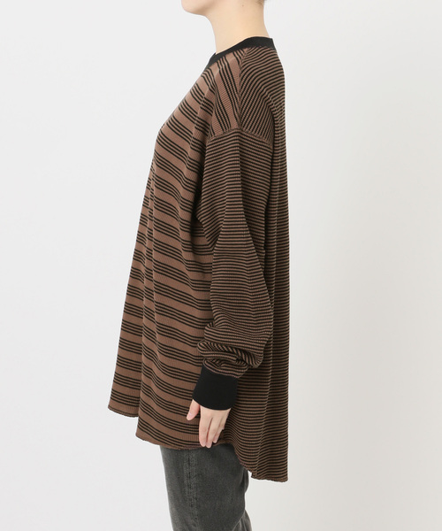 MILLER(ミラー)の「【MILLER/ミラー】 Waffleプルオーバー(Tシャツ/カットソー・レディース・ブラウン/グリーン/ボルドー・FREE)」の13枚目の写真