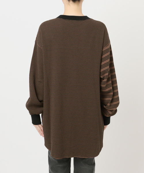 MILLER(ミラー)の「【MILLER/ミラー】 Waffleプルオーバー(Tシャツ/カットソー・レディース・ブラウン/グリーン/ボルドー・FREE)」の14枚目の写真