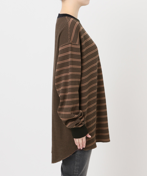 MILLER(ミラー)の「【MILLER/ミラー】 Waffleプルオーバー(Tシャツ/カットソー・レディース・ブラウン/グリーン/ボルドー・FREE)」の15枚目の写真