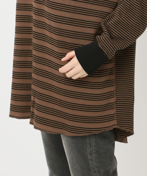 MILLER(ミラー)の「【MILLER/ミラー】 Waffleプルオーバー(Tシャツ/カットソー・レディース・ブラウン/グリーン/ボルドー・FREE)」の17枚目の写真