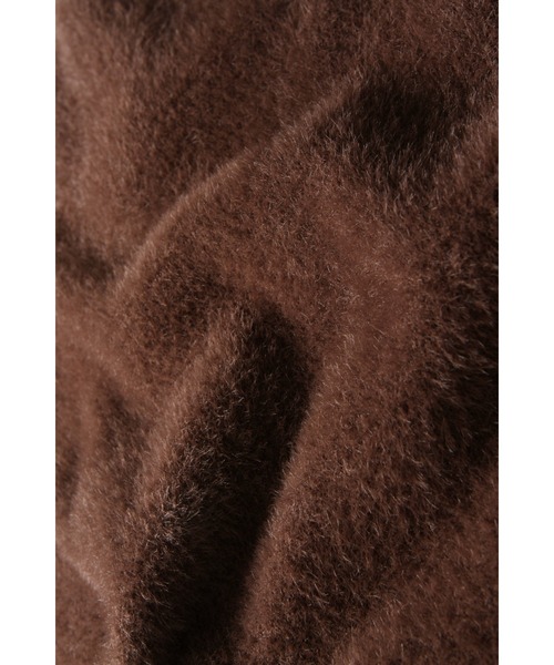 ゴールド釦フェザーニットベスト（うさぎニット）（ベスト