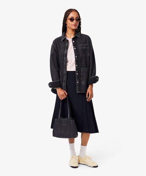 LACOSTE（ラコステ）の「シティコート スモールレザートートバッグ（トートバッグ・レディース・ブラック/ピンクベージュ・FREE）」の16枚目の写真