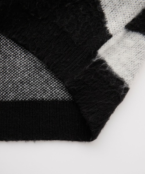nui nullu(ヌイヌル)の「【nui nullu】エンブロイダリー ビッグシルエット ジャガードニットプルオーバー(ニット/セーター・レディース・アイボリー系/ベージュ系/ブラック系・FREE)」の14枚目の写真