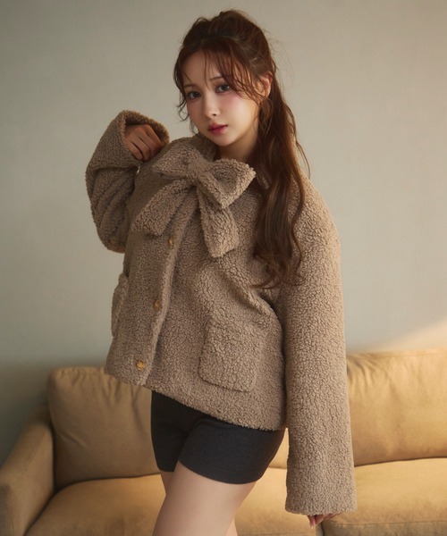 TITTY&CO.（ティティーアンドコー）の「リボンボアジャケット（その他