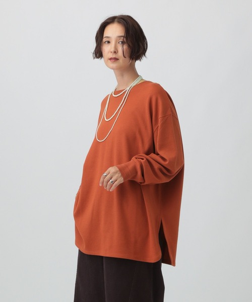 2WAYヘンリーネックチュニック 580595（Tシャツ/カットソー）｜LEPSIM