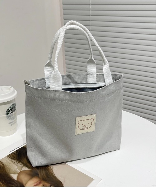Burner(バーナー)の「【OKUOKU 0909】ベアワッペン ミニキャンバストートバッグ oku-bag-21-8【RBTS】(トートバッグ・レディース・ブラック/グレー/グリーン/ベージュ・FREE)」の3枚目の写真