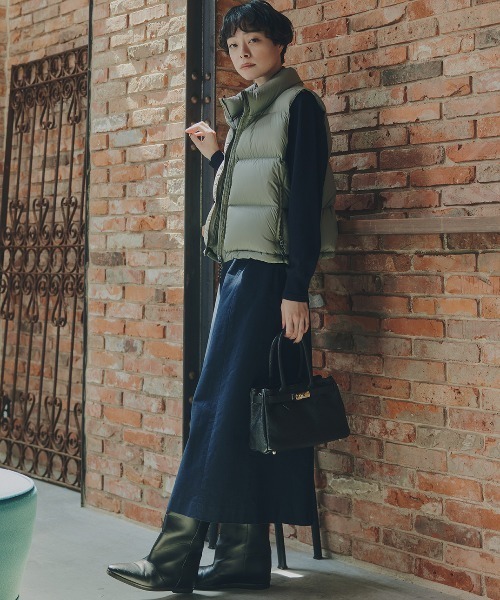 ◇【4サイズ展開】ライトモールスキンAラインスカート（スカート