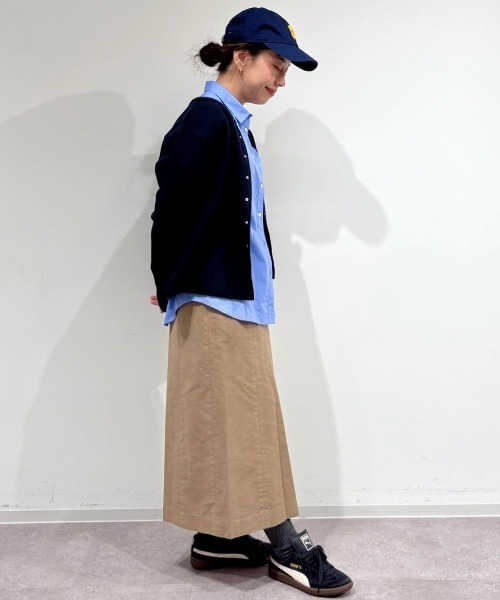 human woman（ヒューマンウーマン）の「◆【4サイズ展開】ライトモールスキンＡラインスカート（スカート・レディース・ベージュ/ネイビー・SMALL/MEDIUM/LARGE/X-SMALL）」の21枚目の写真