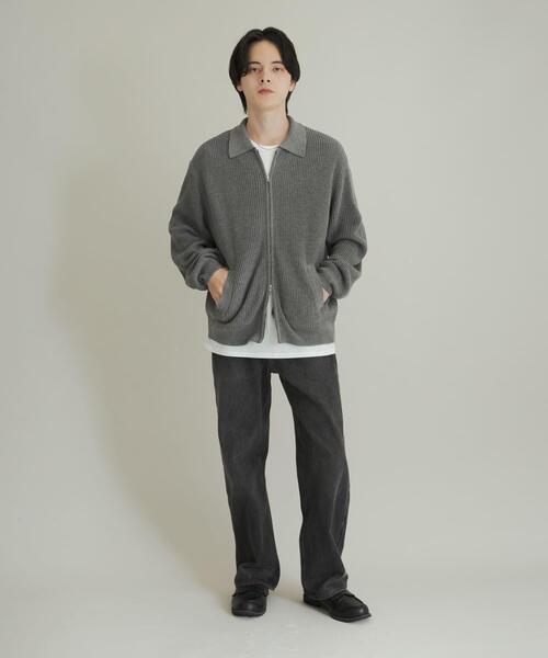 SENSE OF PLACE by URBAN RESEARCH(センスオブプレイスバイアーバンリサーチ)の「ダブルジップニットカーディガン(カーディガン/ボレロ・メンズ・ブルー/グレー/レッド・LARGE/MEDIUM)」の13枚目の写真