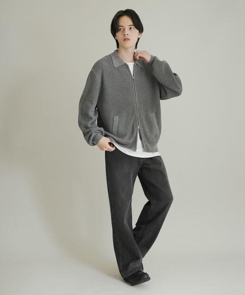 SENSE OF PLACE by URBAN RESEARCH(センスオブプレイスバイアーバンリサーチ)の「ダブルジップニットカーディガン(カーディガン/ボレロ・メンズ・ブルー/グレー/レッド・LARGE/MEDIUM)」の14枚目の写真