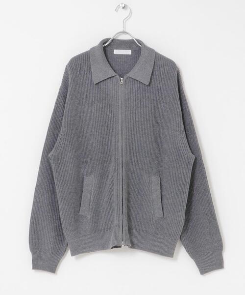 SENSE OF PLACE by URBAN RESEARCH(センスオブプレイスバイアーバンリサーチ)の「ダブルジップニットカーディガン(カーディガン/ボレロ・メンズ・ブルー/グレー/レッド・LARGE/MEDIUM)」の16枚目の写真