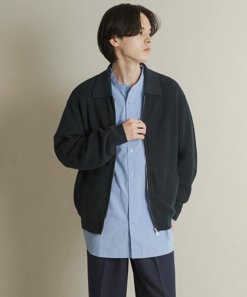 SENSE OF PLACE by URBAN RESEARCH(センスオブプレイスバイアーバンリサーチ)の「ダブルジップニットカーディガン(カーディガン/ボレロ・メンズ・ブルー/グレー/レッド・LARGE/MEDIUM)」の18枚目の写真