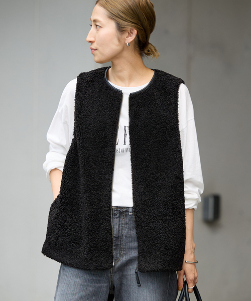 2024 FRAMeWORK ボアベスト FRAMeWORK｜≪追加 / 手洗い可能≫ボアベスト | Rakuten Fashion