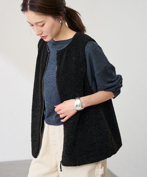 ≪追加 / 手洗い可能≫ボアベスト 3（その他アウター