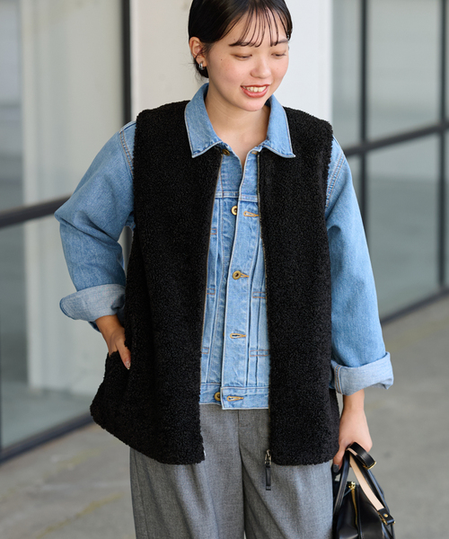 ≪追加 / 手洗い可能≫ボアベスト 3（その他アウター）｜FRAMeWORK