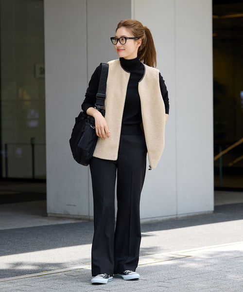 未使用フレームワーク≪手洗い可能≫ボアベスト ブラック ≪追加 / 手洗い可能≫ボアベスト 3（ベスト）｜FRAMeWORK（フレーム