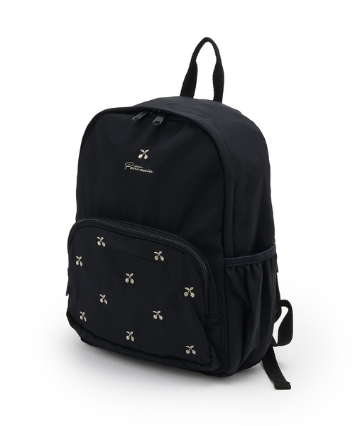 petit main(プティマイン)の「アソートリュック(M)(バックパック/リュック・キッズ・ライトグレー/ブラック/ネイビー/アイボリー/モカ/ラベンダー/ライトカーキ/ベビーピンク/ライトベージュ/チャコール・M)」の1枚目の写真