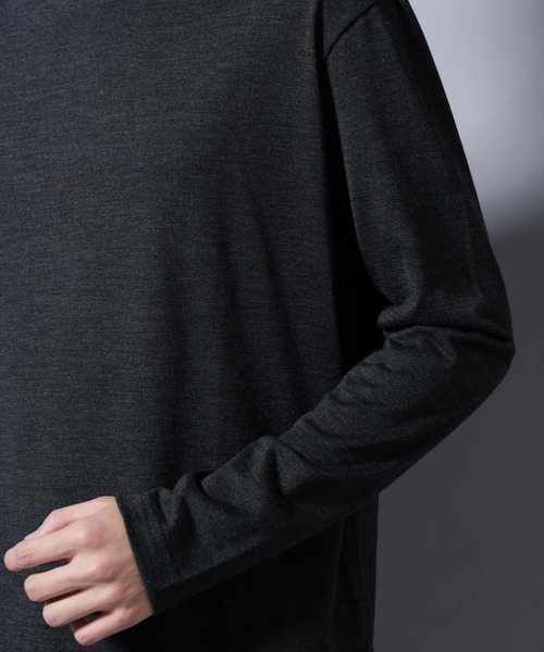 NANO universe(ナノユニバース)の「MIYATA×NANO JAPAN MADE 100%WOOL タートルネック(Tシャツ/カットソー・メンズ・ライトグレー/チャコール/ブラウン・L/M)」の6枚目の写真