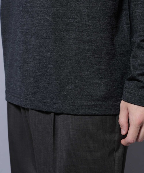 NANO universe(ナノユニバース)の「MIYATA×NANO JAPAN MADE 100%WOOL タートルネック(Tシャツ/カットソー・メンズ・ライトグレー/チャコール/ブラウン・L/M)」の5枚目の写真