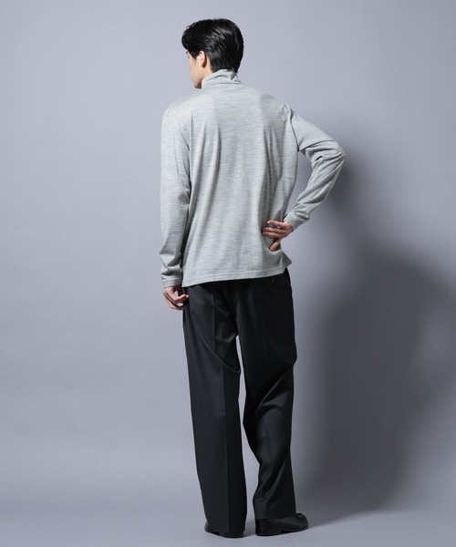 NANO universe(ナノユニバース)の「MIYATA×NANO JAPAN MADE 100%WOOL タートルネック(Tシャツ/カットソー・メンズ・ライトグレー/チャコール/ブラウン・L/M)」の10枚目の写真