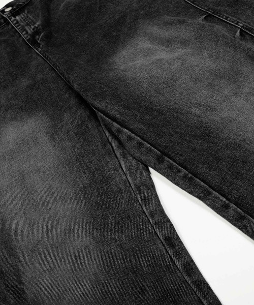 HOOK（フック）の「レオパード パネル コクーン ワイド デニムパンツ（デニムパンツ・メンズ・ブラック・MEDIUM/SMALL/LARGE）」の9枚目の写真