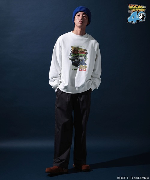 niko and...(ニコアンド)の「【バック・トゥ・ザ・フューチャー】コラボプリントプルオーバー(スウェット・メンズ・ブラック/オフホワイト/ブルー/イエロー・MEDIUM/LARGE)」の8枚目の写真