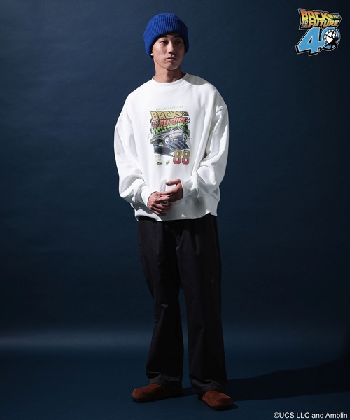 niko and...(ニコアンド)の「【バック・トゥ・ザ・フューチャー】コラボプリントプルオーバー(スウェット・メンズ・ブラック/オフホワイト/ブルー/イエロー・MEDIUM/LARGE)」の9枚目の写真